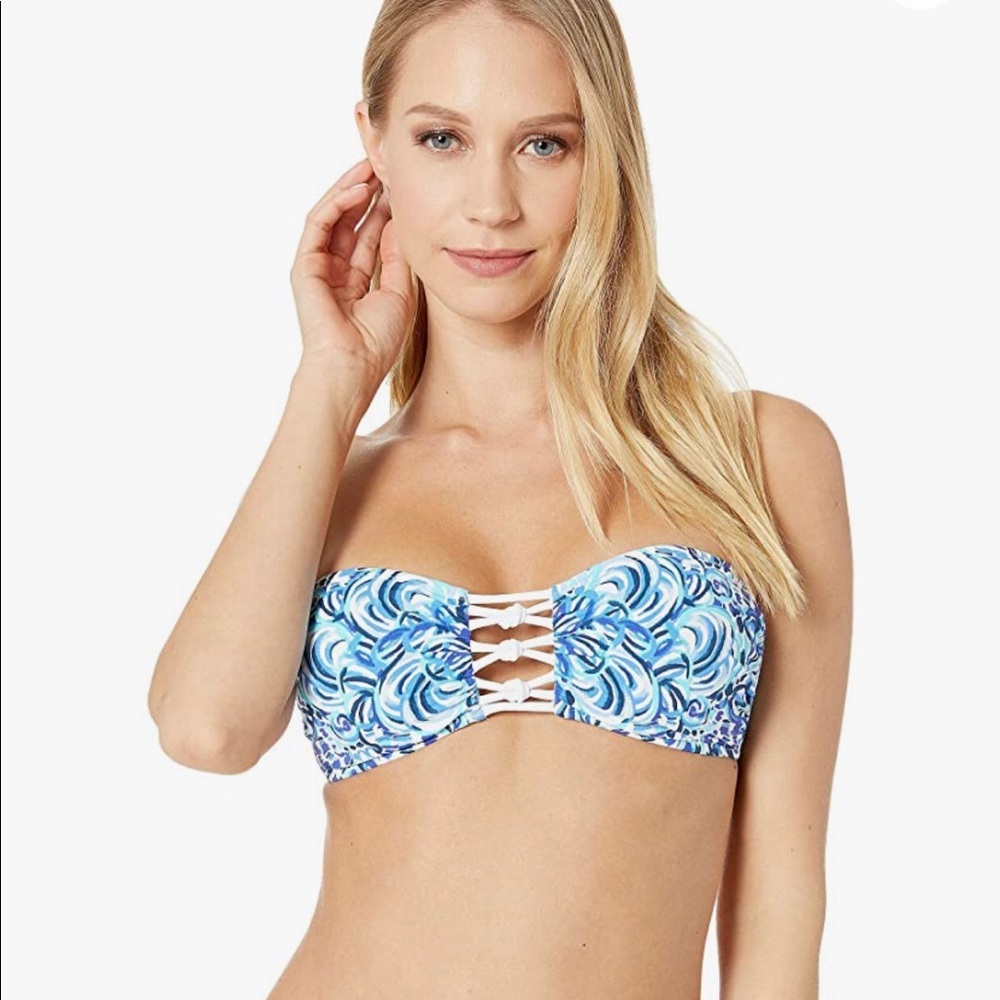 Lilly Pulitzer Sandy Latite Bandeau Bikini Top